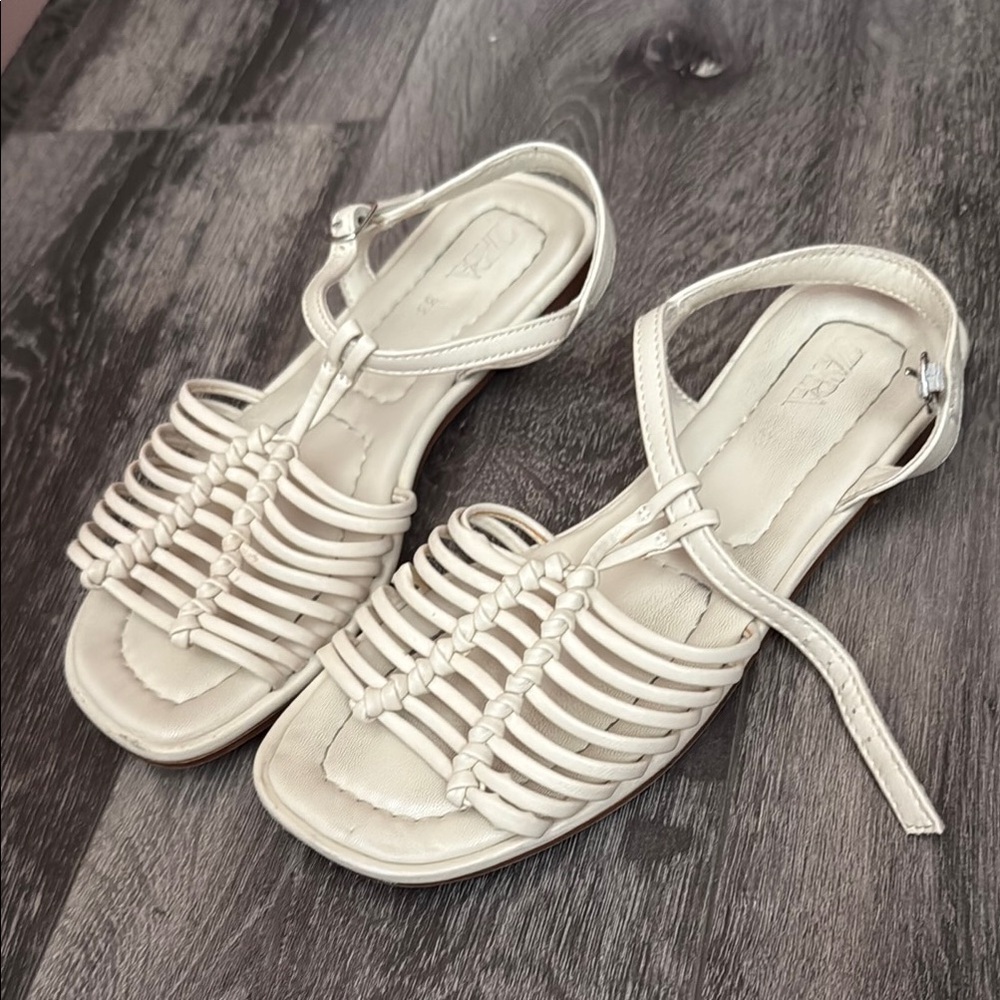 Zara Cream Gladiator Sandals